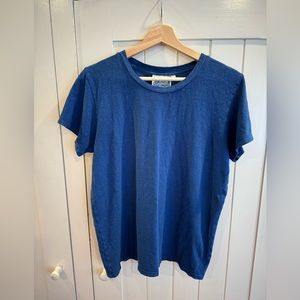 Jungmaven Lorel Tee, size medium women’s, cobalt blue. Hemp and cotton blend.